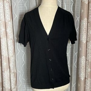 Talbots Petites short Sleeve Cardigan Sweater Size M petite